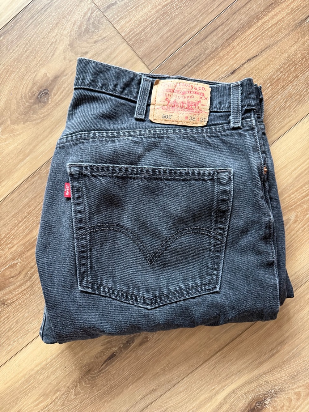 Levi's 501 Men's Black Straight Jeans